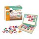 Puzzle magnetic educativ cu 45 de steaguri si table, + 3 ani, AcSmart 628613