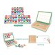 Puzzle magnetic educativ cu 45 de steaguri si table, + 3 ani, AcSmart 628614