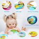 Set 2 carticele cu sunet pentru baie Pasari si numere, +6 luni, AcSmart 628618