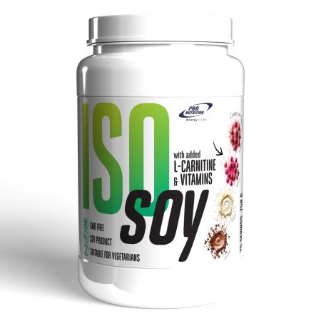 Iso Soy cu aroma de zmeura, 750 g, Pro Nutrition
