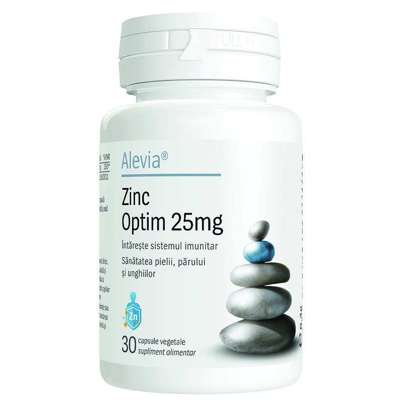 Zinc Optim, 25mg, 30 comprimate, Alevia