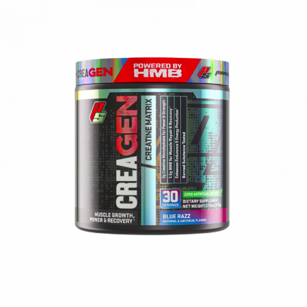 Creatina monohidrata Creagen Blue Razz, 219 g, Prosupps