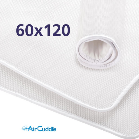 Protectie impermeabila antitranspiratie 3D pentru saltea Top Safe, 120x60 cm, AirCuddle 628754