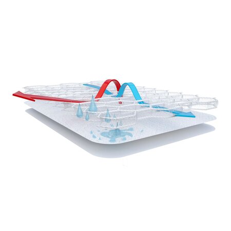 Protectie impermeabila antitranspiratie 3D pentru saltea Top Safe, 120x60 cm, AirCuddle 628756