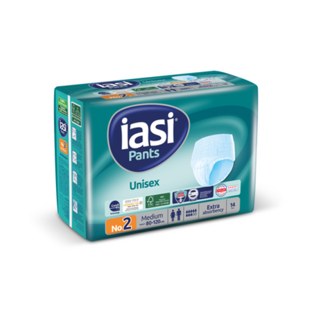 Scutece pentru adulti Unisex, Nr. 2 - Medium, 14 bucati, Iasi 628764