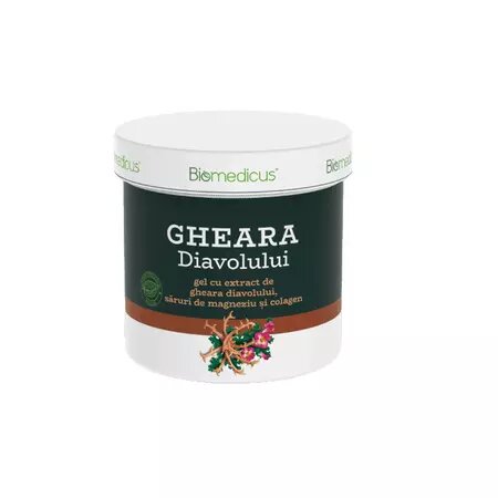BIOMEDICUS GHEARA DIAVOLULUI GEL CU MAGNEZIU SI COLAGEN 250ML