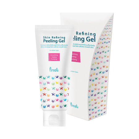 Gel de fata exfoliant purificator cu AHA, BHA, PHA, 100 g, Prreti
