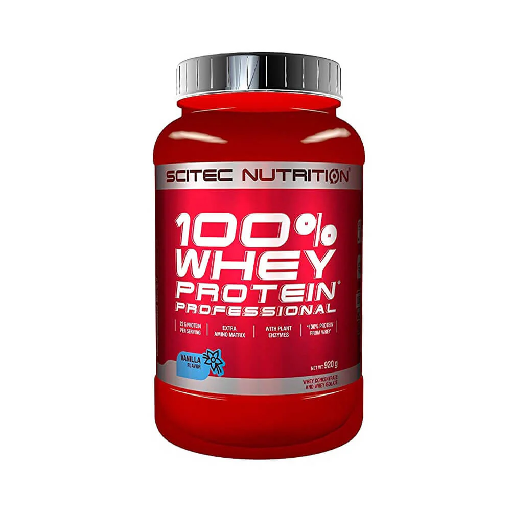 Whey Protein Professional cu caramel sarat, 920 g, Scitec Nutrition