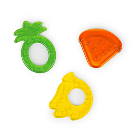 Set 3 Jucarii de Dentitie Texturate Juicy Chews, + 3 luni, Bright Starts