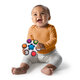 Jucarie senzoriala Curiosity Clutch Twist & Pop Rattle Teether, + 3 luni, Baby Einstein 628978