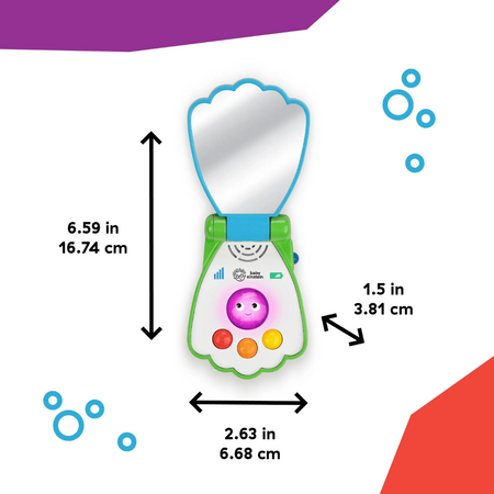 Jucarie muzicala telefon Ocean Explorers Shell, + 6 luni, Baby Einstein 629015