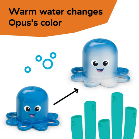 Set de pahare senzoriale pentru stivuire si scurgere Ocean Explorers Opuss, + 6 luni, Baby Einstein 629029