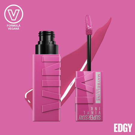 Ruj lichid cu stralucire de vinil Superstay Vinyl Ink, 165 Edgy, 4.2 ml, Maybelline 630145