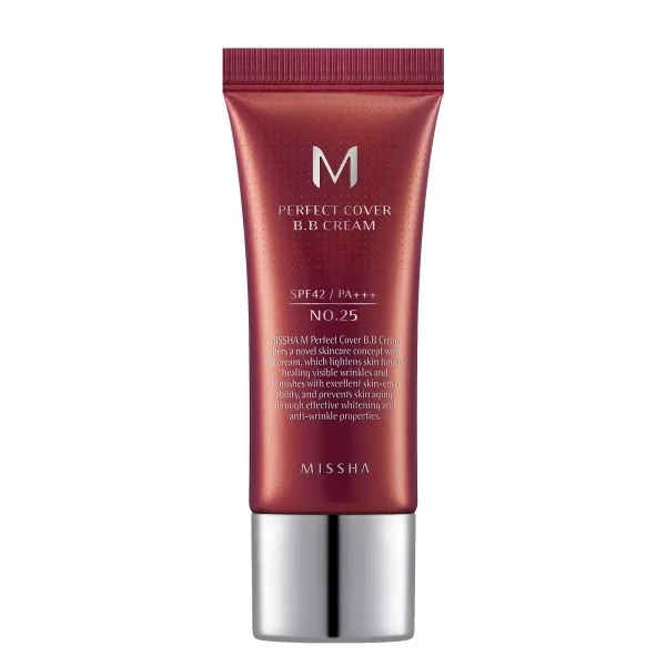 BB Cream M Perfect Cover SPF42/PA+++, 20 ml, nuanta 25, Missha