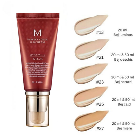 BB Cream M Perfect Cover SPF42/PA+++, 50 ml, nuanta 25, Missha 769875