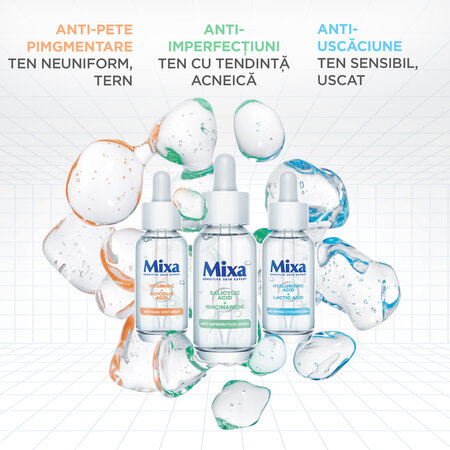 Serum anti imperfectiuni pentru tenul sensibil, 30 ml, Mixa 630196