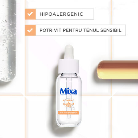 Serum anti pete pigmentare pentru tenul sensibil, 30 ml, Mixa 630224