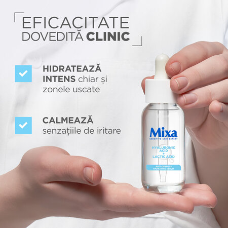 Serum anti uscaciune pentru tenul sensibil, 30 ml, Mixa 630232