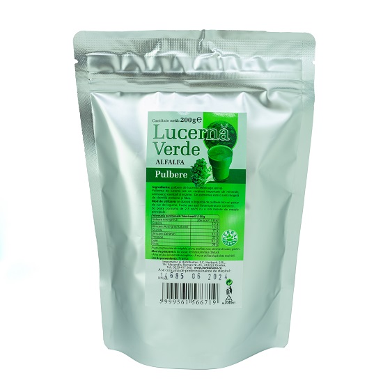 Pulbere de lucerna verde Alfalfa, 200 gr, Herbal Sana