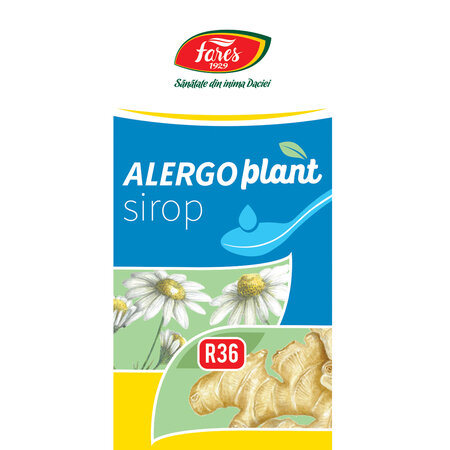 Sirop cu fructoza Alergoplant R36, 100 ml, Fares 723059