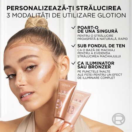 Lotiune iluminatoare Lumi Glotion, 40 ml, 902 Light Glow, Loreal Paris 630434