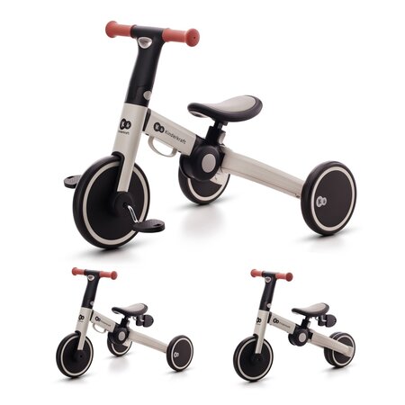 Tricicleta de echilibru 4Trike, Silver Grey, 1-3 ani, Kinderkraft 630489