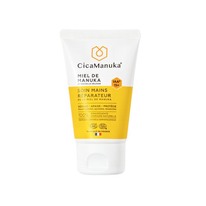 Crema reparatoare pentru ingrijirea mainilor Bio cu 5% miere de manuka IAA15+, 50 ml, Cicamanuka