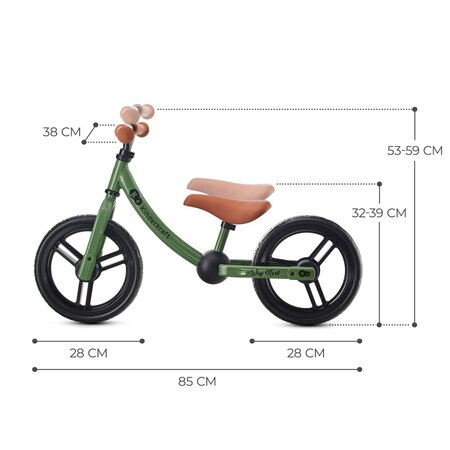 Bicicleta fara pedale 2Way Next, Green, 2 ani+, Kinderkraft 630726