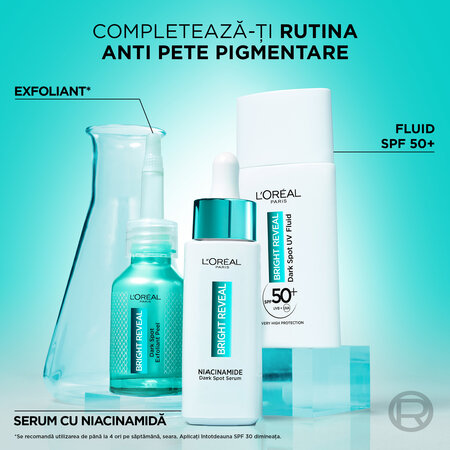 Exfoliant cu actiune impotriva petelor pigmentare Bright Reveal, 25 ml, Loreal Paris 630950