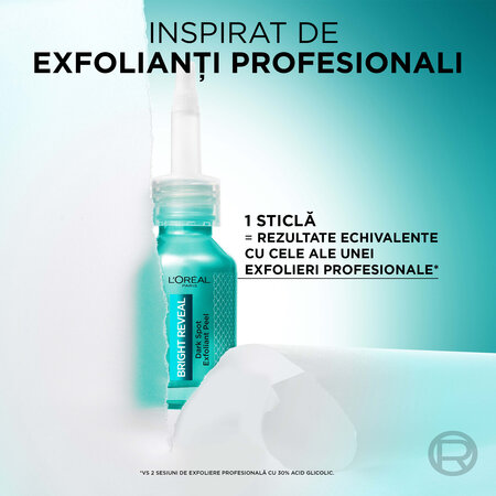 Exfoliant cu actiune impotriva petelor pigmentare Bright Reveal, 25 ml, Loreal Paris 630949
