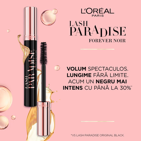 Mascara Lash Paradise, Forever Noir, 6.4 ml, Loreal Paris 631004