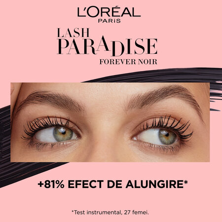 Mascara Lash Paradise, Forever Noir, 6.4 ml, Loreal Paris 631007