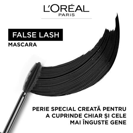 Mascara cu efect de gene false, False Lash Black, 8.9 ml, Loreal Paris 631086