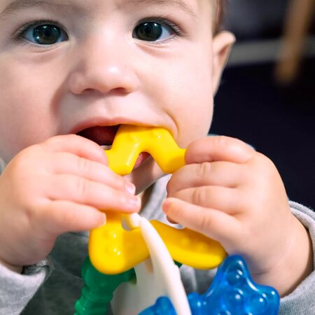 Jucarie pentru dentitie Sea of Sensory, 1 bucata, + 3 luni, Baby Einstein 631318