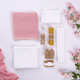 Set trusou muselina, 8 piese, +0 luni, Roz/Alb, Twindeco 631360