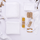 Set trusou muselina, 8 piese, + 0 luni, Alb, Twindeco 631371