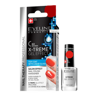 Tratament intarire Gel efect Top Coat X-treme Nail Therapy, 12 ml, Eveline Cosmetics