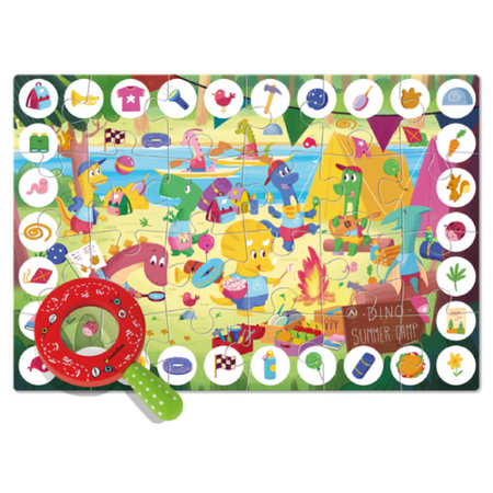 Puzzle pentru copii Zoom - Dinozauri, 3 ani+, 24 piese, Ludattica 631660