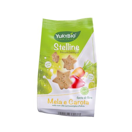 YUKYBIO BISCUITI CU MAR SI MORCOVI 120 G ECO 
