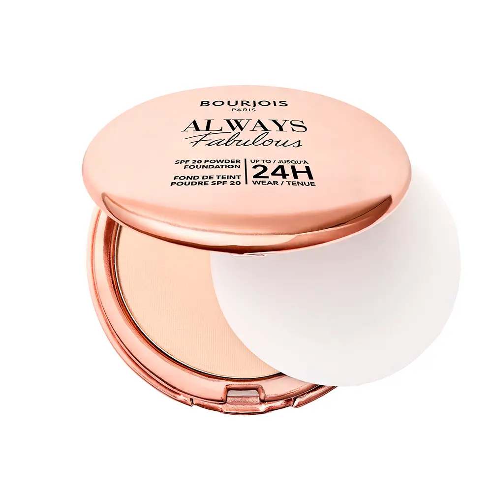 Fond de ten compact Always Fabulous, Rose Ivory 100, 7 g, Bourjois