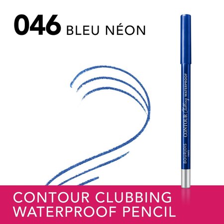 Creion de ochi Contour Clubbing, 55 Blue Neon, 1.2 g, Bourjois 631899