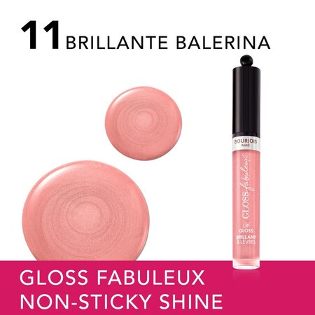 Luciu de buze Fabuleux Gloss, 11 Brillante Ballerina, 3.5 ml, Bourjois 631930