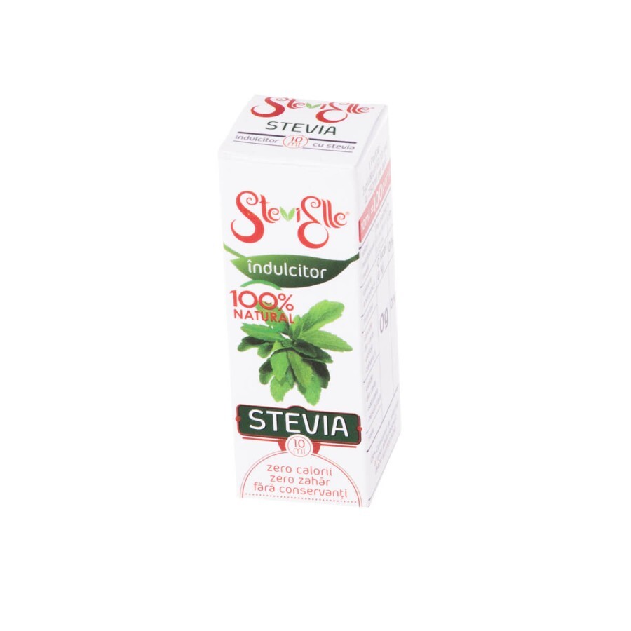 Indulcitor cu stevia Stevielle, 10 ml, Hermes Natural