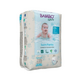 Scutec chilotel pentru baie Ecolabel, Marime S, 7-12 kg, 12 bucati, Bambo Nature 632008