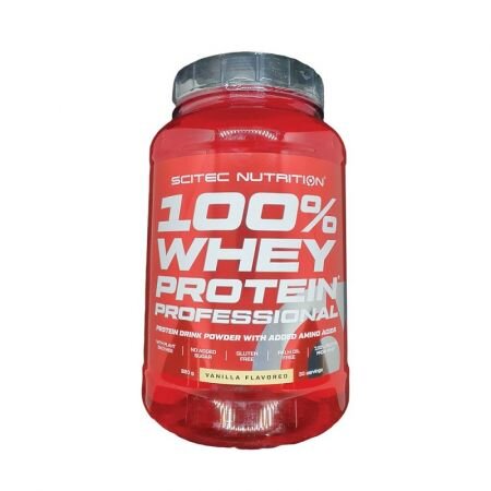 Proteina din zer cu aroma de vanilie 100% Whey Protein Professional, 920 g, Scitec Nutrition