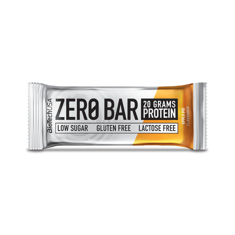 Baton proteic Zero Bar, Apple Pie, 50 g, BioTechUSA