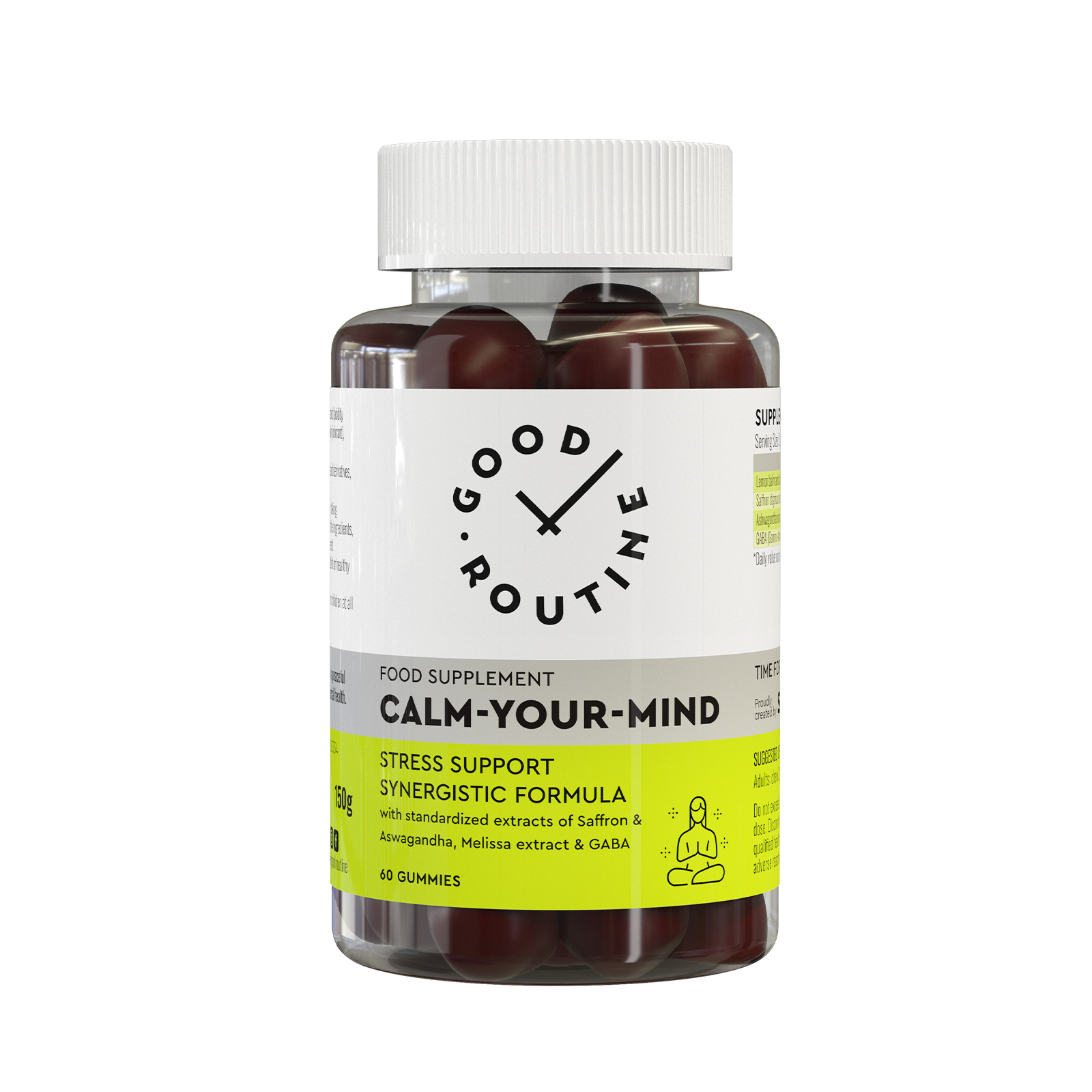 Calm Your Mind, Capsuni, 60 jeleuri, Good Routine