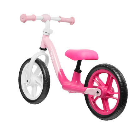 Bicicleta fara pedale Alex cu roti din spuma EVA, 3+ ani, BubbleGum, Lionelo 632655