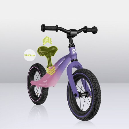 Bicicleta fara pedale Bart Air cu roti gonflabile, 2+ ani, Pink Violet, Lionelo 632692