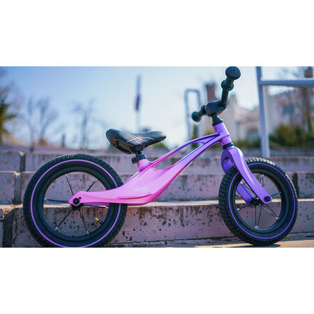 Bicicleta fara pedale Bart Air cu roti gonflabile, 2+ ani, Pink Violet, Lionelo 632702